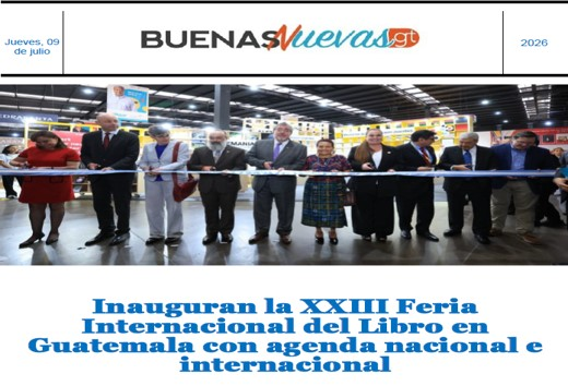 Dosis de Buenas Nuevas Gt, para este jueves, 09 de julio de 2026. Versión PDF