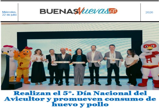 Dosis de Buenas Nuevas Gt, para este miércoles, 22 de julio de 2026. Versión PDF